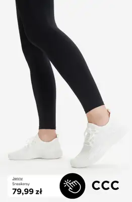 CCC - gazetka promocyjna Damskie BIAŁE SNEAKERSY od poniedziałku 13.04  - strona 7