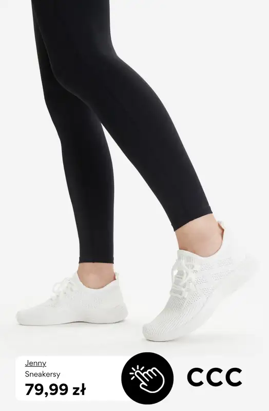 CCC - gazetka promocyjna Damskie BIAŁE SNEAKERSY od poniedziałku 13.04  - strona 7