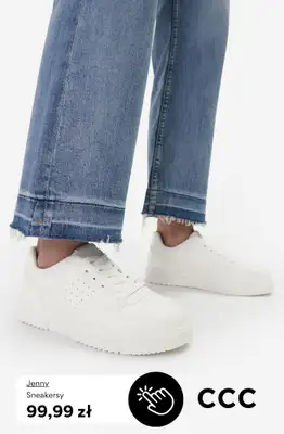 CCC - gazetka promocyjna Damskie BIAŁE SNEAKERSY od poniedziałku 13.04  - strona 9