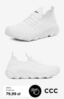 CCC - gazetka promocyjna Damskie BIAŁE SNEAKERSY od poniedziałku 13.04  - strona 5