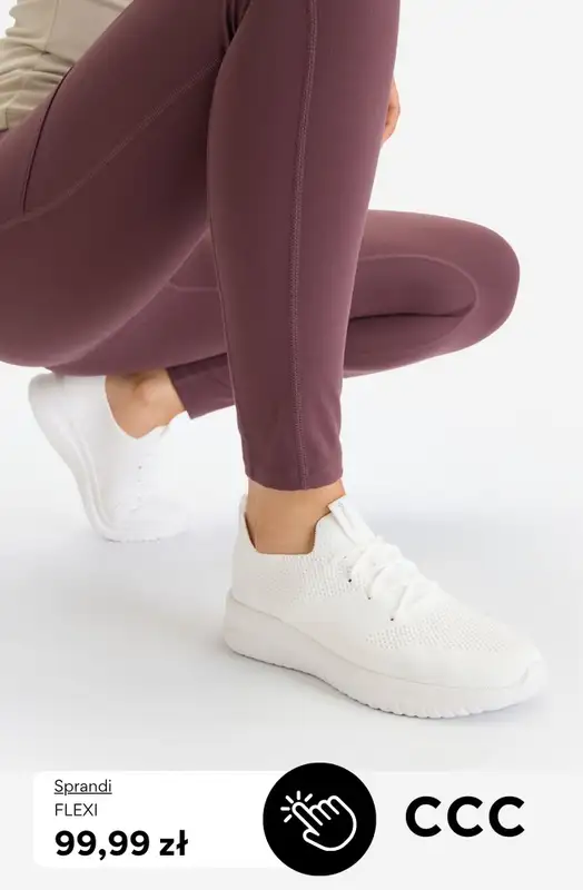CCC - gazetka promocyjna Damskie BIAŁE SNEAKERSY od poniedziałku 13.04  - strona 10