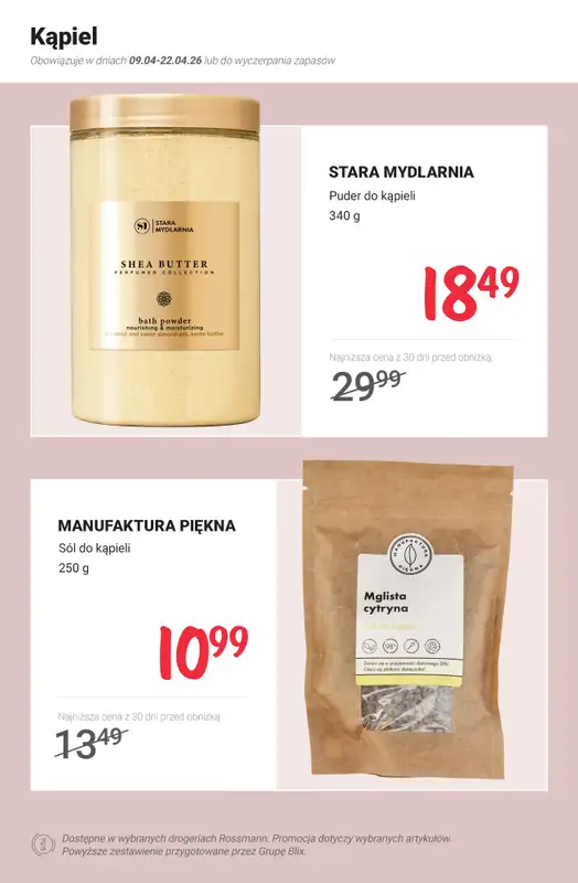Rossmann - gazetka promocyjna Domowa strefa SPA -  PROMOCJE od poniedziałku 13.04 do środy 22.04 - strona 9