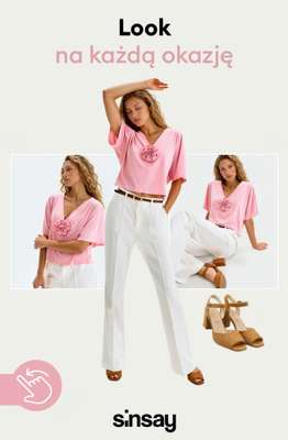 Sinsay - gazetka promocyjna Look na każdą okazję od poniedziałku 13.04 do niedzieli 19.04