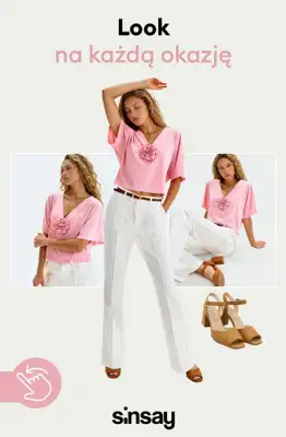 Sinsay - gazetka promocyjna Look na każdą okazję od poniedziałku 13.04 do niedzieli 19.04