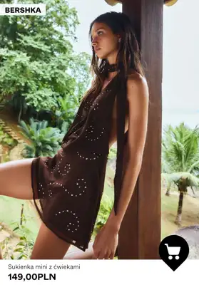 Bershka - gazetka promocyjna Damskie stroje kąpielowe i odzież plażowa od poniedziałku 13.04  - strona 9