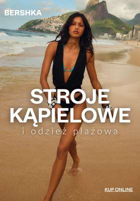 Bershka - gazetka promocyjna Damskie stroje kąpielowe i odzież plażowa od poniedziałku 13.04 