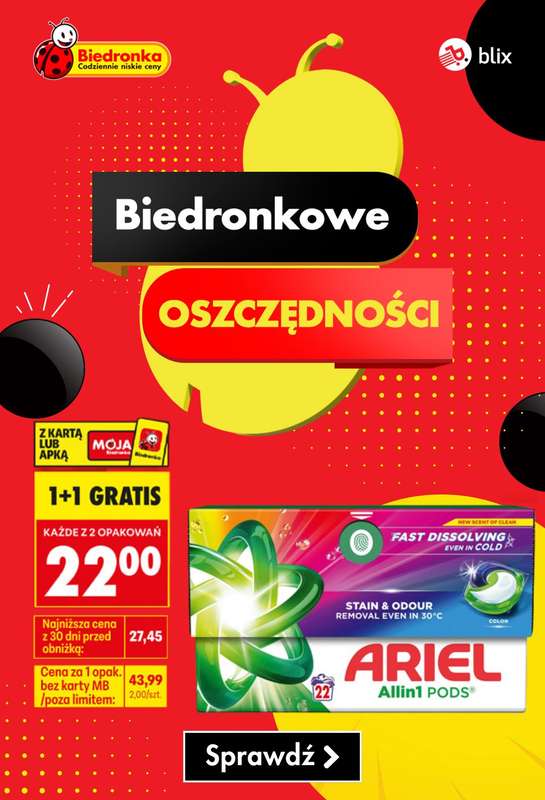 Biedronka - gazetka promocyjna Biedronkowe oszczędności od poniedziałku 13.04 do środy 15.04