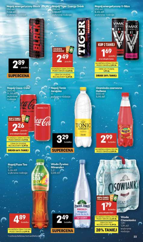 Delikatesy Centrum - gazetka promocyjna Gazetka  do środy 22.04 - strona 33