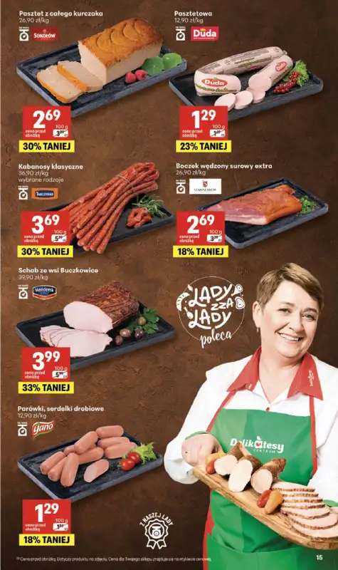 Delikatesy Centrum - gazetka promocyjna Gazetka  do środy 22.04 - strona 15