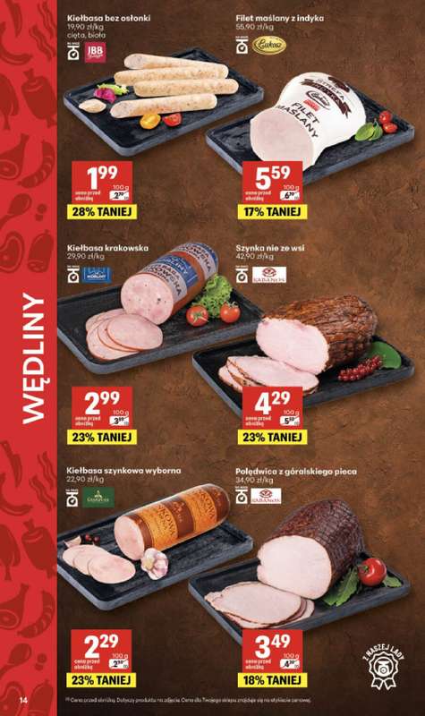 Delikatesy Centrum - gazetka promocyjna Gazetka  do środy 22.04 - strona 14