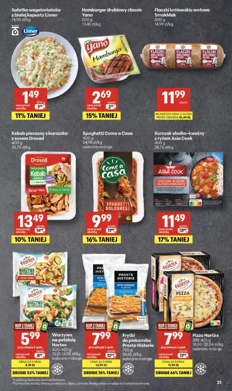 Delikatesy Centrum - gazetka promocyjna Gazetka  do środy 22.04 - strona 21