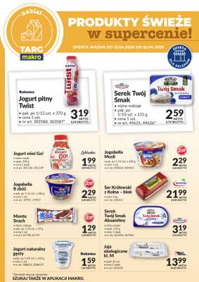 Makro - gazetka promocyjna Targ MAKRO - oferta świeża w super cenach! od poniedziałku 13.04 do soboty 18.04