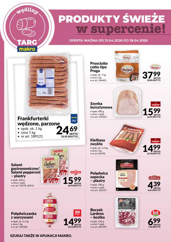 Makro - gazetka promocyjna Targ MAKRO - oferta świeża w super cenach! od poniedziałku 13.04 do soboty 18.04 - strona 3