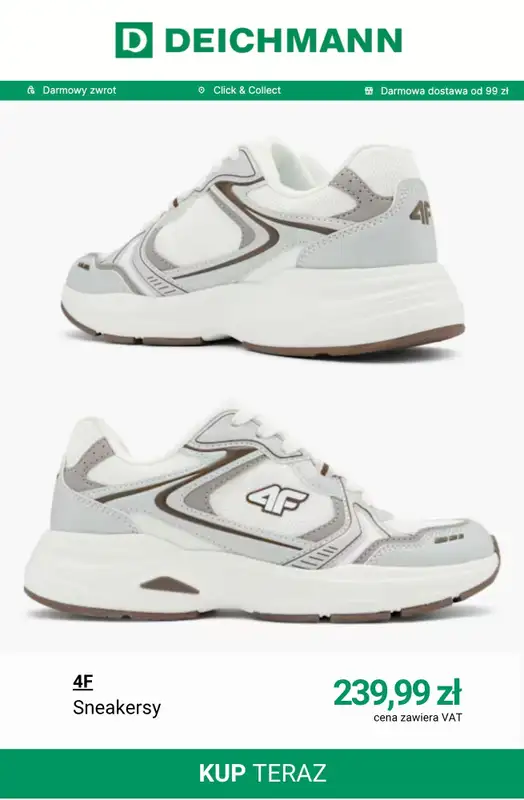 Deichmann - gazetka promocyjna Kolekcja 4F od poniedziałku 13.04  - strona 11