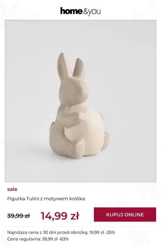 home&you - gazetka promocyjna Sale do 29,99 zł od poniedziałku 13.04 do niedzieli 19.04 - strona 2