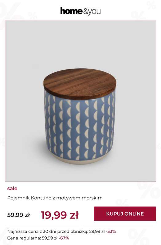 home&you - gazetka promocyjna Sale do 29,99 zł od poniedziałku 13.04 do niedzieli 19.04 - strona 7