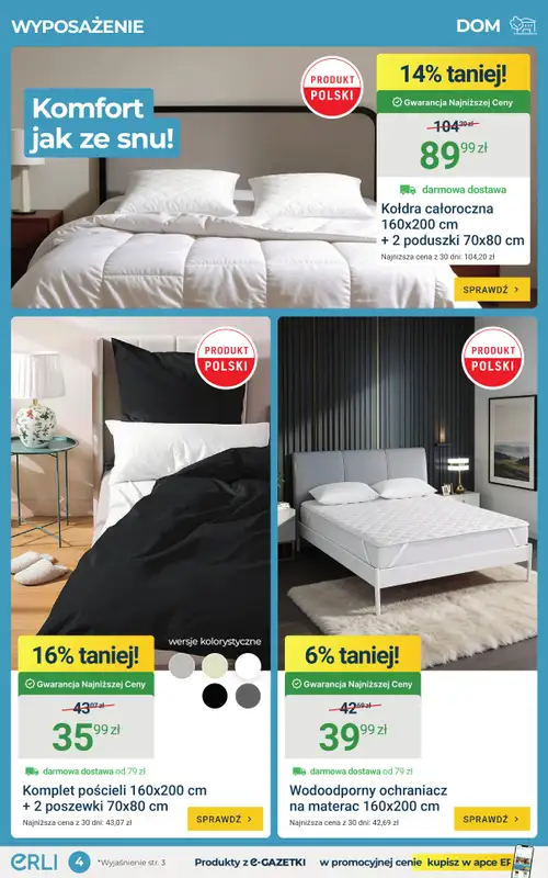 ERLI - gazetka promocyjna Urządź dom do - 33% taniej! od środy 15.04 do niedzieli 19.04 - strona 4