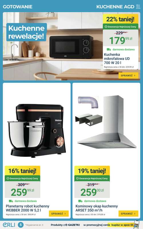 ERLI - gazetka promocyjna Urządź dom do - 33% taniej! od środy 15.04 do niedzieli 19.04 - strona 5