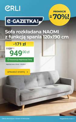 ERLI - gazetka promocyjna Urządź dom do - 33% taniej! od środy 15.04 do niedzieli 19.04