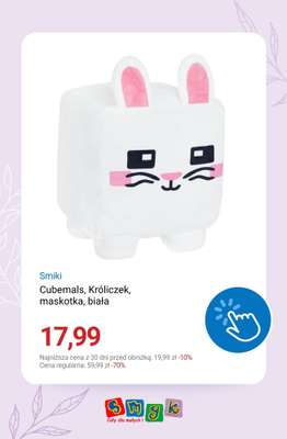 Cubemals, Króliczek, maskotka, biała