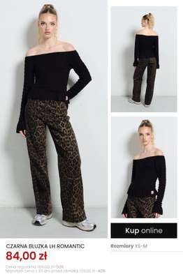 Czarna Bluzka LH Romantic