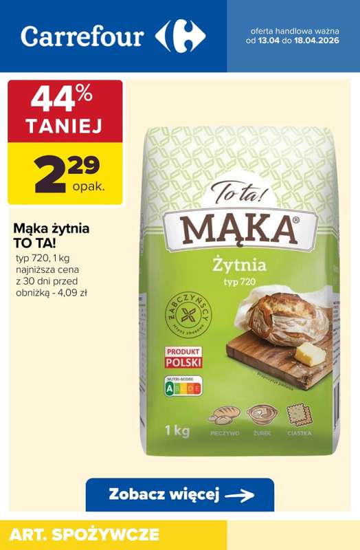 Carrefour - gazetka promocyjna PROMOCJE AŻ DO -44% od poniedziałku 13.04 do soboty 18.04 - strona 2