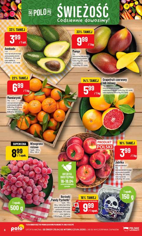 POLOmarket - gazetka promocyjna Gazetka od środy 15.04 do wtorku 21.04 - strona 8