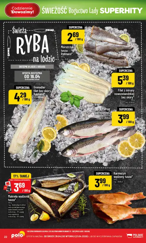 POLOmarket - gazetka promocyjna Gazetka od środy 15.04 do wtorku 21.04 - strona 22