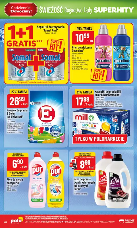POLOmarket - gazetka promocyjna Gazetka od środy 15.04 do wtorku 21.04 - strona 40