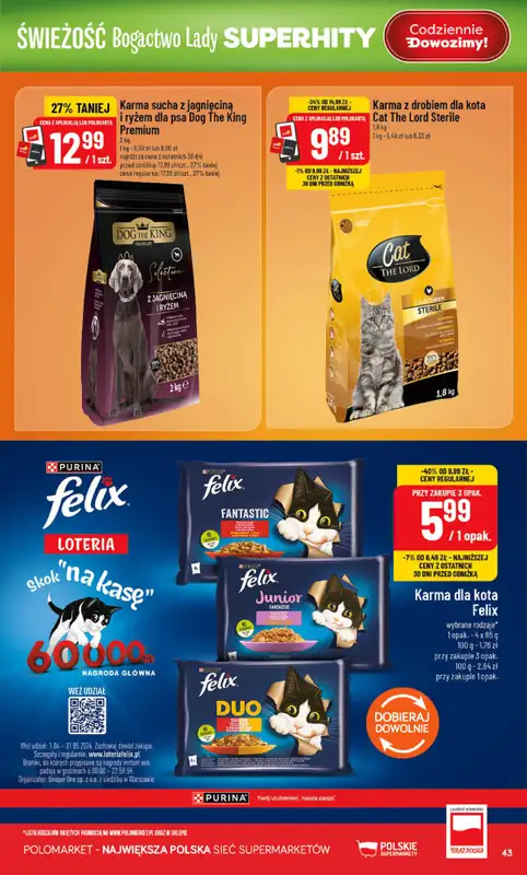 POLOmarket - gazetka promocyjna Gazetka od środy 15.04 do wtorku 21.04 - strona 43