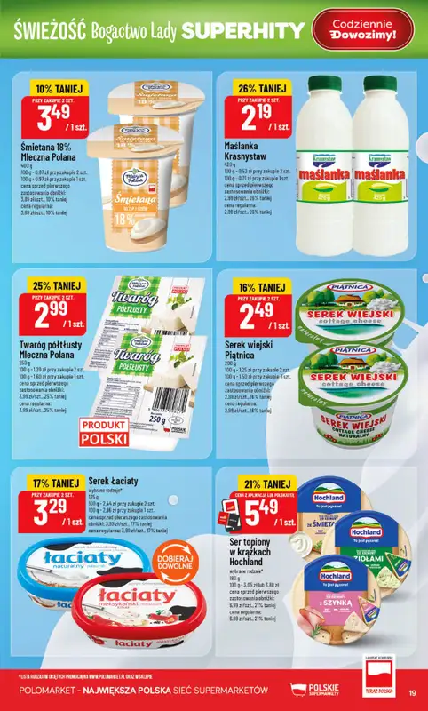POLOmarket - gazetka promocyjna Gazetka od środy 15.04 do wtorku 21.04 - strona 19
