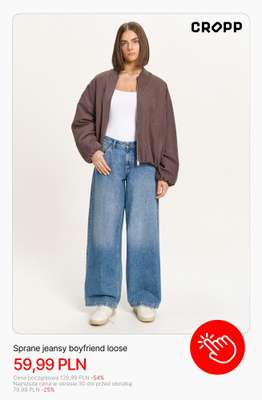 Sprane jeansy boyfriend loose