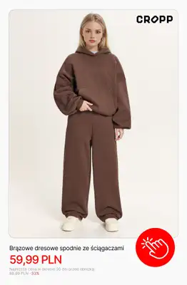 Cropp - gazetka promocyjna Jeansy i spodnie damskie z wyprzedaży od poniedziałku 13.04  - strona 10