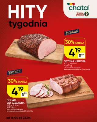 Chata Polska - gazetka promocyjna Hity tygodnia 16-22.04  do środy 22.04 - strona 2