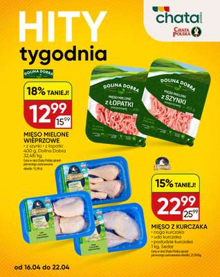 Chata Polska - gazetka promocyjna Hity tygodnia 16-22.04  do środy 22.04