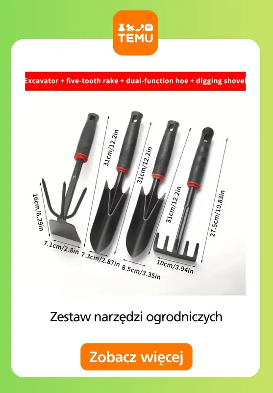 Temu - gazetka promocyjna Narzędzia do ogrodu od poniedziałku 13.04  - strona 4