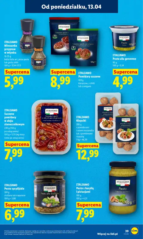 Lidl - gazetka promocyjna Oferta od poniedziałku od poniedziałku 13.04 do środy 15.04 - strona 39