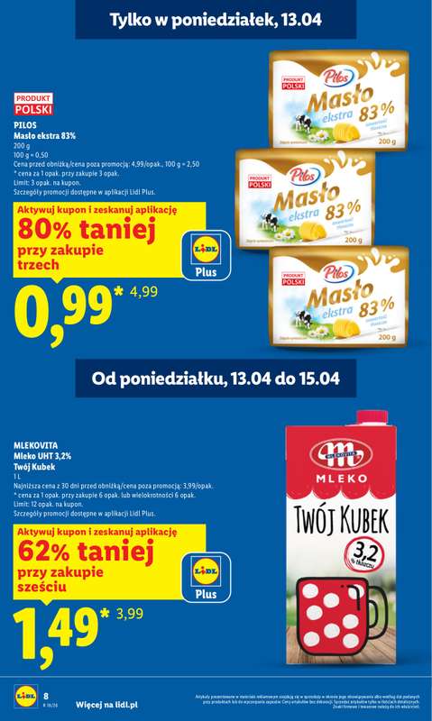 Lidl - gazetka promocyjna Oferta od poniedziałku od poniedziałku 13.04 do środy 15.04 - strona 8