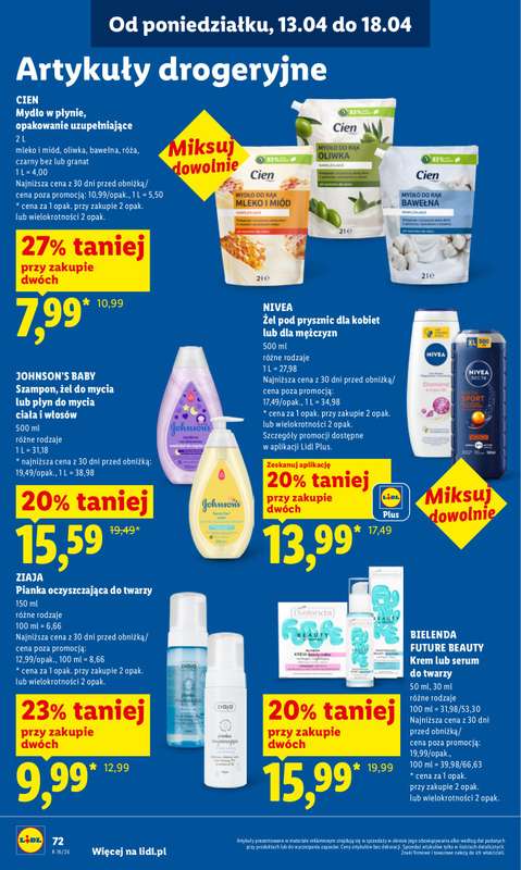 Lidl - gazetka promocyjna Oferta od poniedziałku od poniedziałku 13.04 do środy 15.04 - strona 78
