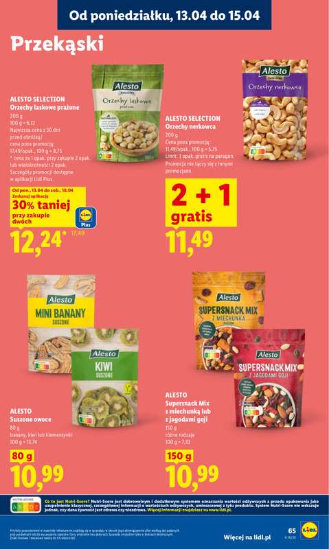 Lidl - gazetka promocyjna Oferta od poniedziałku od poniedziałku 13.04 do środy 15.04 - strona 71