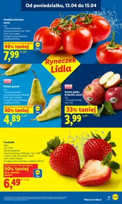 Lidl - gazetka promocyjna Oferta od poniedziałku od poniedziałku 13.04 do środy 15.04 - strona 31