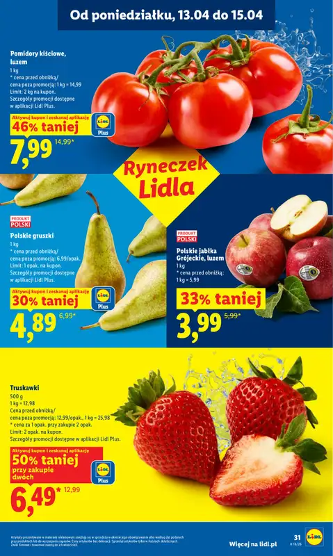 Lidl - gazetka promocyjna Oferta od poniedziałku od poniedziałku 13.04 do środy 15.04 - strona 31