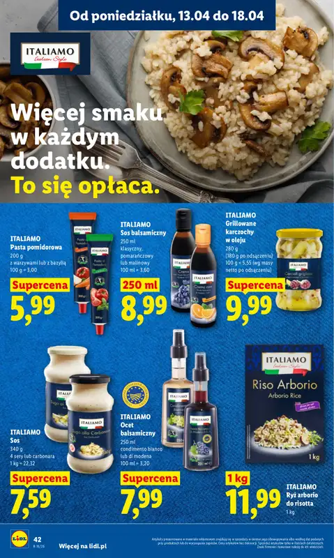 Lidl - gazetka promocyjna Oferta od poniedziałku od poniedziałku 13.04 do środy 15.04 - strona 42