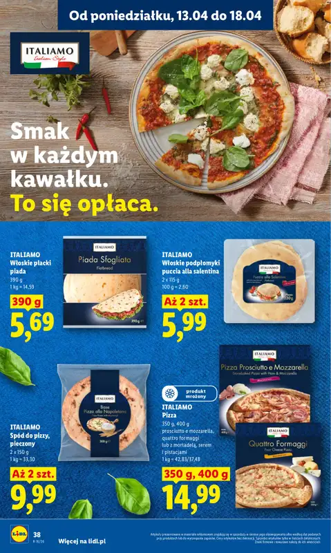 Lidl - gazetka promocyjna Oferta od poniedziałku od poniedziałku 13.04 do środy 15.04 - strona 38