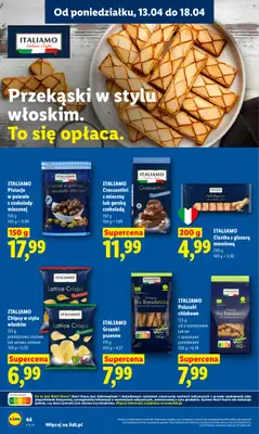 Lidl - gazetka promocyjna Oferta od poniedziałku od poniedziałku 13.04 do środy 15.04 - strona 44
