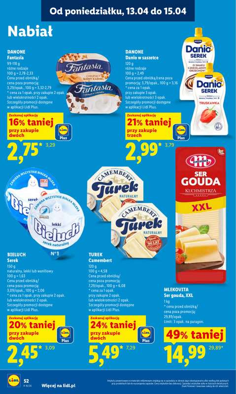 Lidl - gazetka promocyjna Oferta od poniedziałku od poniedziałku 13.04 do środy 15.04 - strona 56