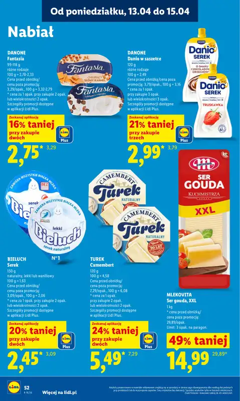 Lidl - gazetka promocyjna Oferta od poniedziałku od poniedziałku 13.04 do środy 15.04 - strona 56
