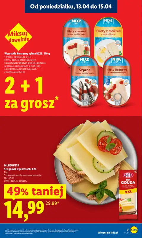 Lidl - gazetka promocyjna Oferta od poniedziałku od poniedziałku 13.04 do środy 15.04 - strona 9