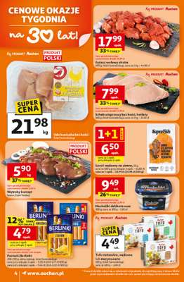 Auchan - gazetka promocyjna Gazetka 30 Lat Supermarket Auchan od czwartku 16.04 do środy 22.04 - strona 4