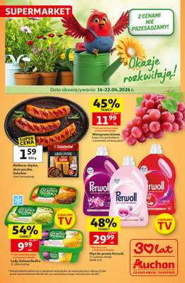 Auchan - gazetka promocyjna Gazetka 30 Lat Supermarket Auchan od czwartku 16.04 do środy 22.04